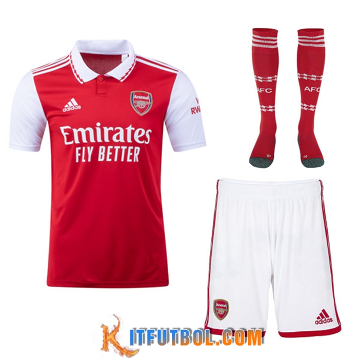 Camisetas De Futbol Arsenal Primera (Cortos + Calcetines) 2022/2023