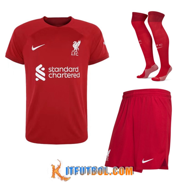 Camisetas De Futbol FC Liverpool Primera (Cortos + Calcetines) 2022/2023