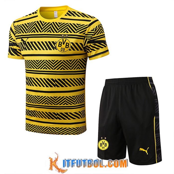 Camiseta Entrenamiento + Cortos Dortmund Amarillo/Negro 2022/2023