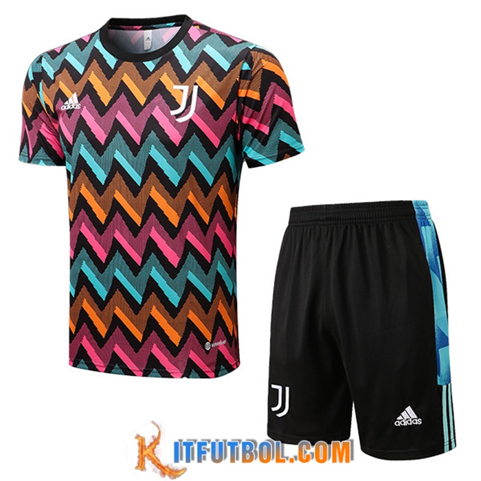 Camiseta Entrenamiento + Cortos Juventus Clair/Naranja/Rosa 2022/2023