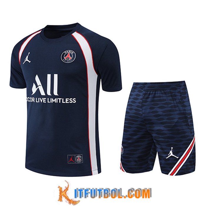 Camiseta Entrenamiento + Cortos Jordan PSG Azul marino 2022/2023