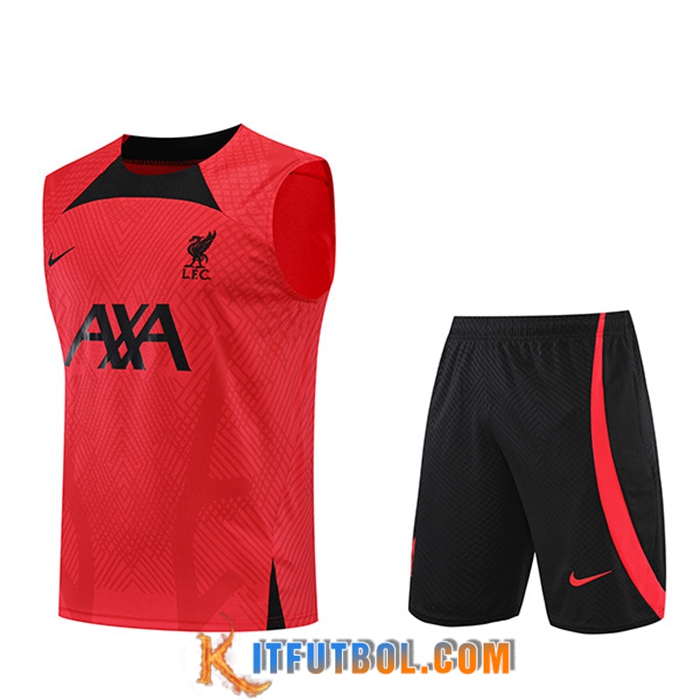 Chalecos De Futbol + Cortos FC Liverpool Rojo 2022/2023