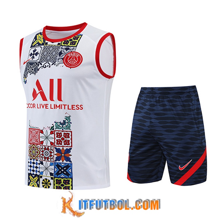 Chalecos De Futbol + Cortos Jordan PSG Rojo 2022/2023
