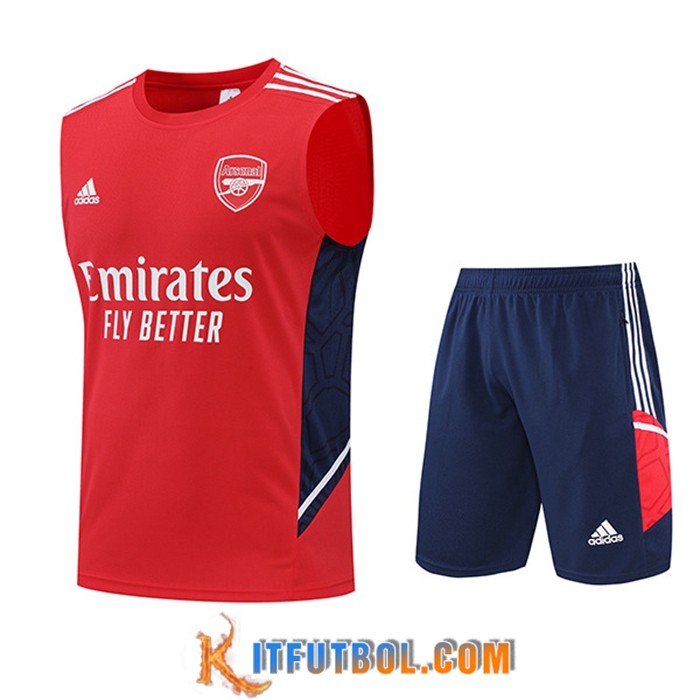 Chalecos De Futbol + Cortos Arsenal Rojo 2022/2023