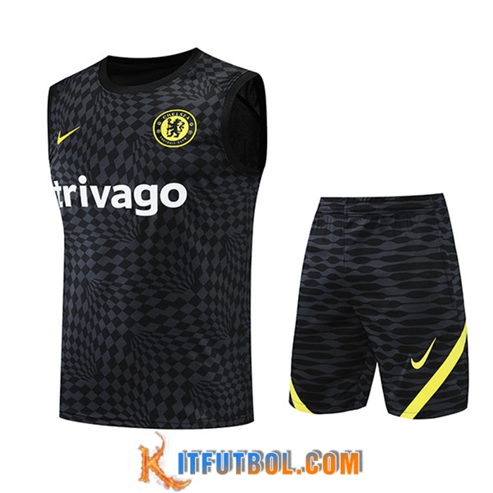 Chalecos De Futbol + Cortos FC Chelsea Negro 2022/2023