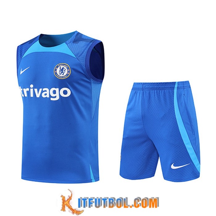 Chalecos De Futbol + Cortos FC Chelsea Azul 2022/2023