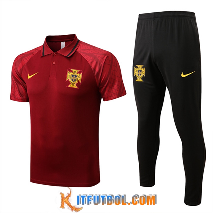 Camiseta Polo Portugal Rojo 2022/2023