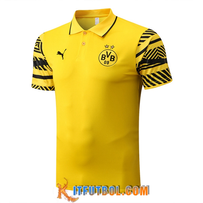 Camiseta Polo Dortmund BVB Amarillo 2022/2023