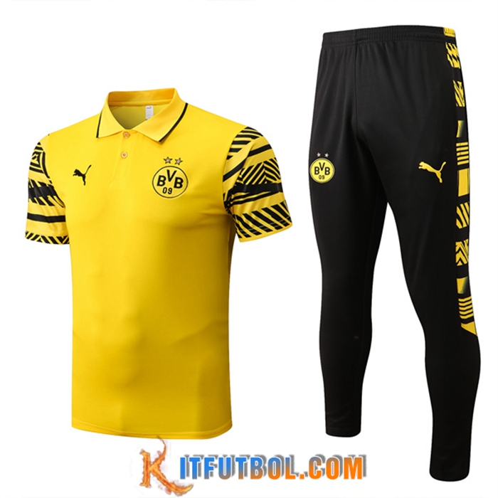 Camiseta Polo Dortmund BVB Amarillo 2022/2023
