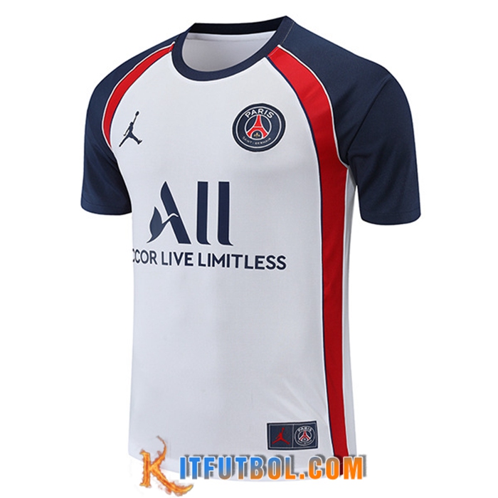 Camiseta Entrenamiento PSG Blanco/Rojo 2022/2023