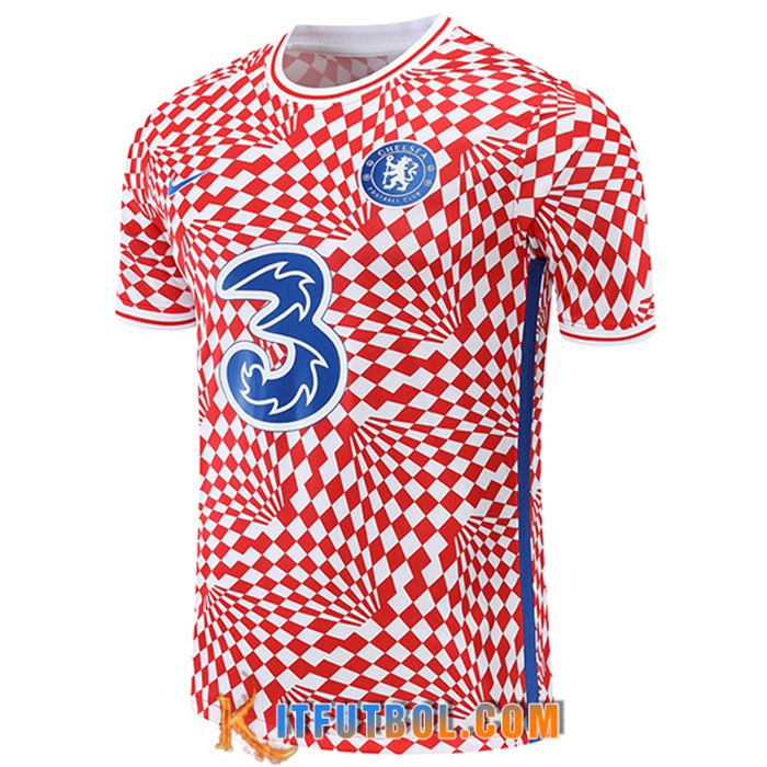 Camiseta Entrenamiento FC Chelsea Rojo 2022/2023