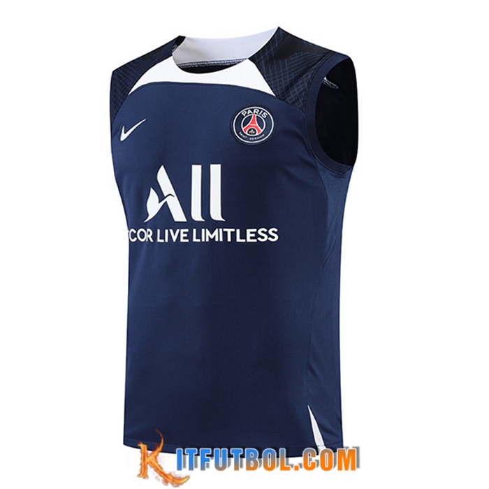 Chalecos De Futbol Jordan PSG Blanco/Azul marino 2022/2023