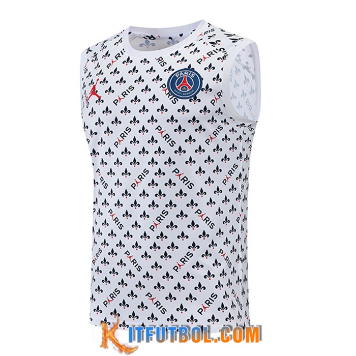 Chalecos De Futbol Jordan PSG Blanco 2022/2023