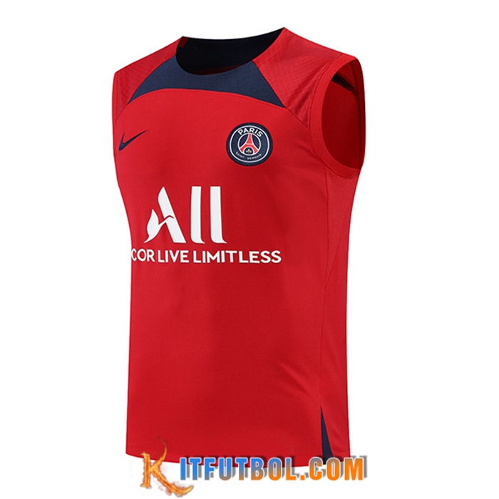Chalecos De Futbol PSG Rojo 2022/2023