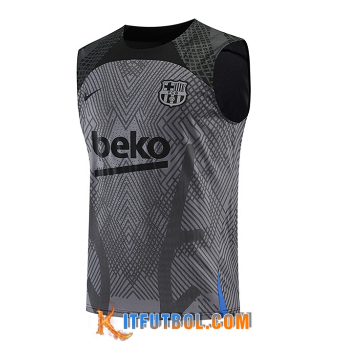 Chalecos De Futbol FC Barcelona Gris/Negro 2022/2023