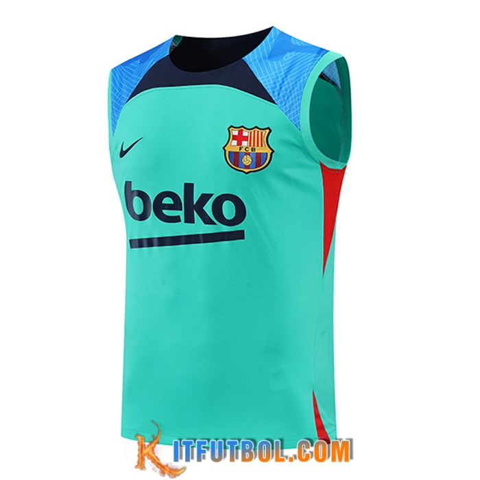 Chalecos De Futbol FC Barcelona Azul/Verde 2022/2023