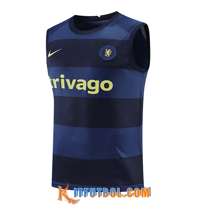 Chalecos De Futbol FC Chelsea Negro/Azul 2022/2023