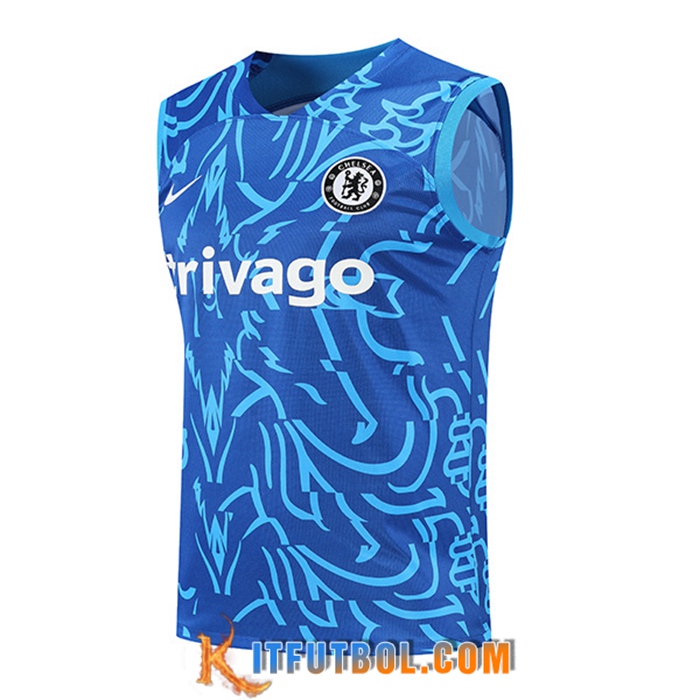 Chalecos De Futbol FC Chelsea Pattern Azul 2022/2023