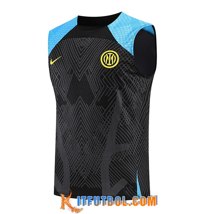 Chalecos De Futbol Inter Milan Negro/Azul 2022/2023