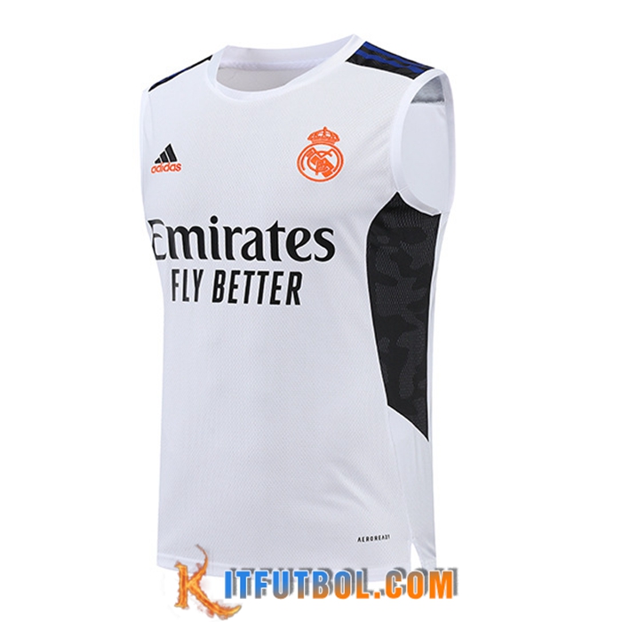 Chalecos De Futbol Real Madrid Blanco/Negro 2022/2023