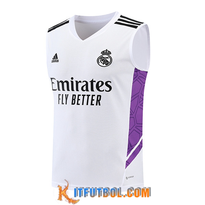 Chalecos De Futbol Real Madrid Blanco/Violeta 2022/2023