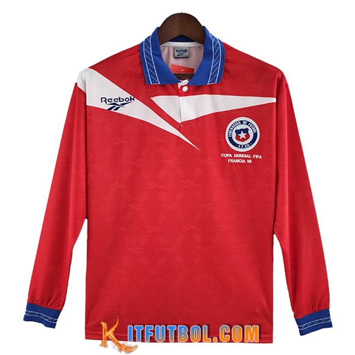 Camisetas De Futbol Chile Retro Primera Manga Larga 1998