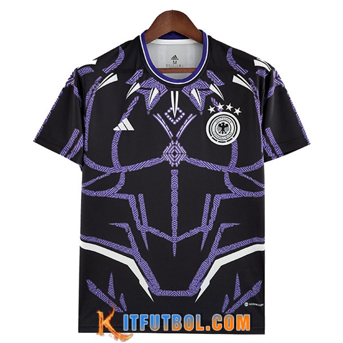 Camiseta Equipo Nacional Alemania Negro/Violeta 2022/2023