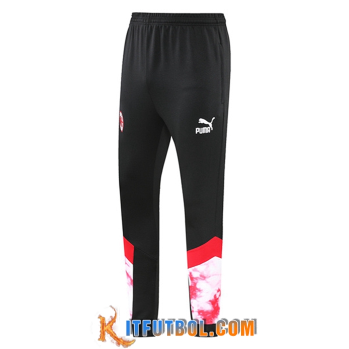 Pantalon Entrenamiento AC Milan Negro/Blanco 2022/2023