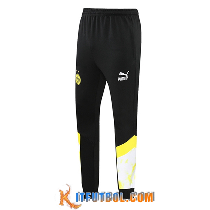 Pantalon Entrenamiento Dortmund Negro/Blanco 2022/2023