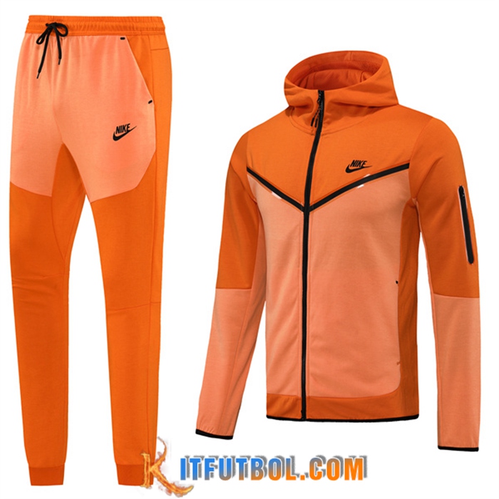 Chaqueta Con Capucha Chandal Nike Naranja 2022/2023