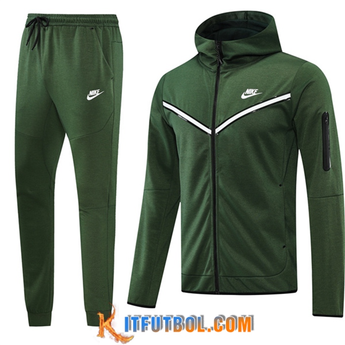 Chaqueta Con Capucha Chandal Nike Verde 2022/2023