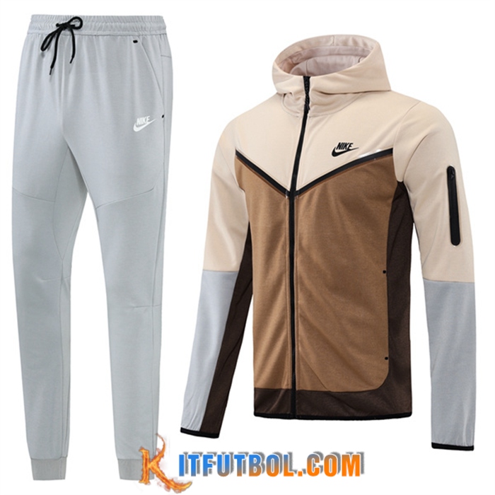 Chaqueta Con Capucha Chandal Nike Marrón 2022/2023