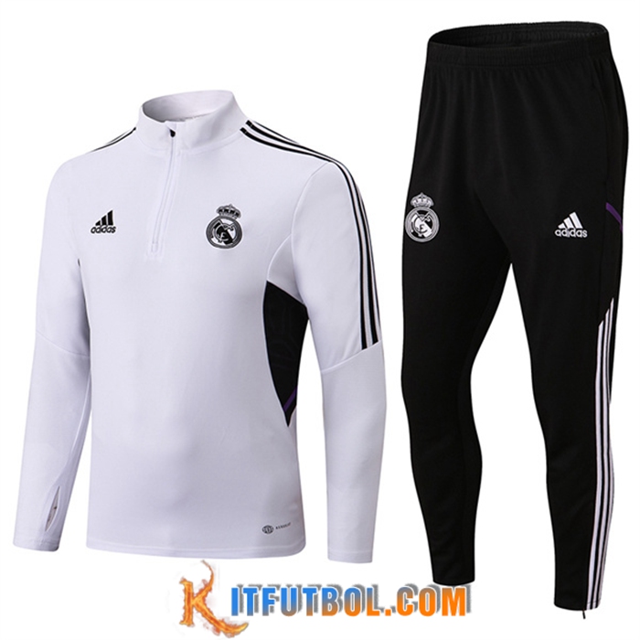 Chandal Equipos De Futbol Real Madrid Blanco/Negro 2022/2023
