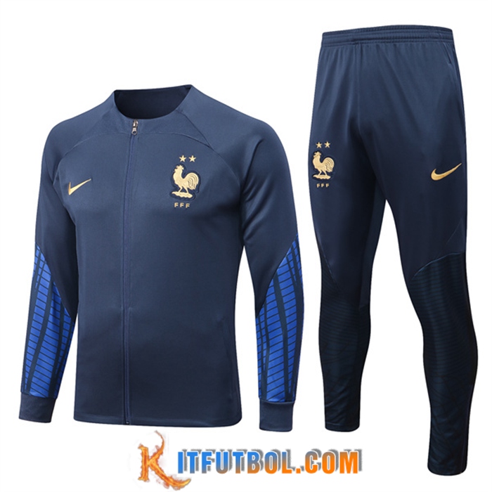 Chandal Equipos De Futbol - Chaquetas Francia Azul marino 2022/2023