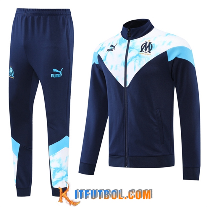 Chandal Equipos De Futbol - Chaquetas Marsella OM Azul marino 2022/2023