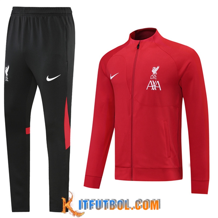 Chandal Equipos De Futbol - Chaquetas FC Liverpool Rojo 2022/2023