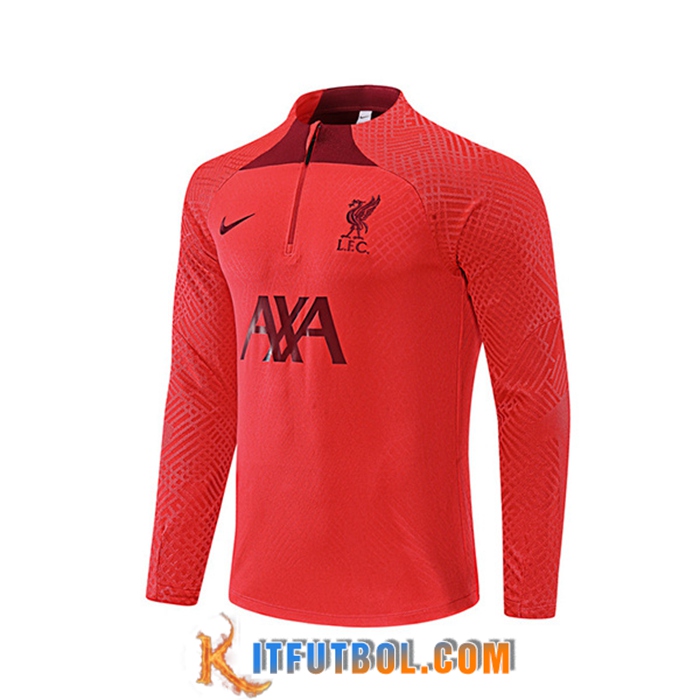 Sudadera De Entrenamiento FC Liverpool Rojo 2022/2023