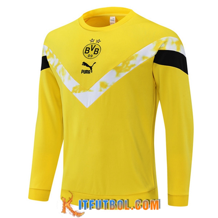 Sudadera De Entrenamiento Dortmund BVB Amarillo/Blanco 2022/2023