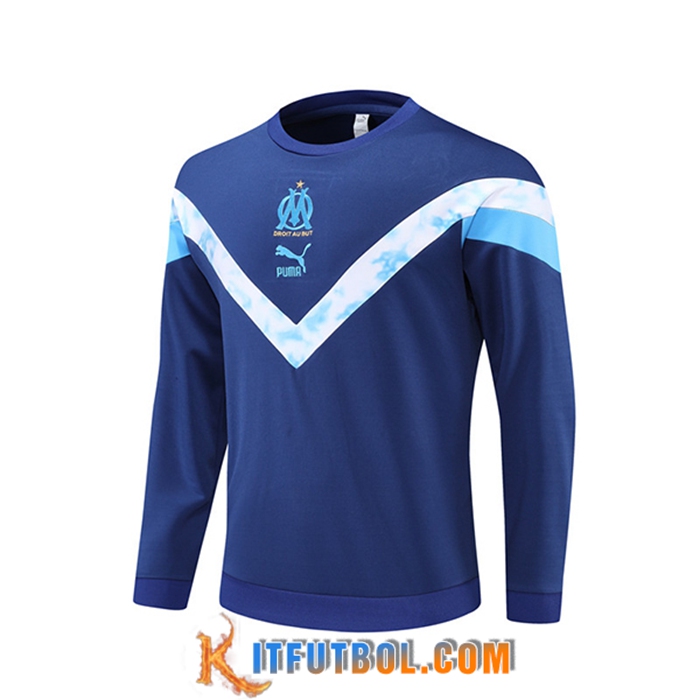 Sudadera De Entrenamiento Marsella OM Blanco/Azul 2022/2023