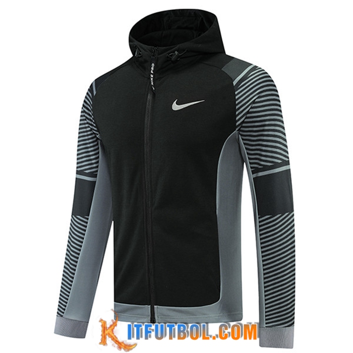 Chaqueta Con Capucha Nike Negro/Gris 2022/2023