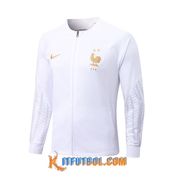 Chaquetas Futbol Francia Blanco 2022/2023