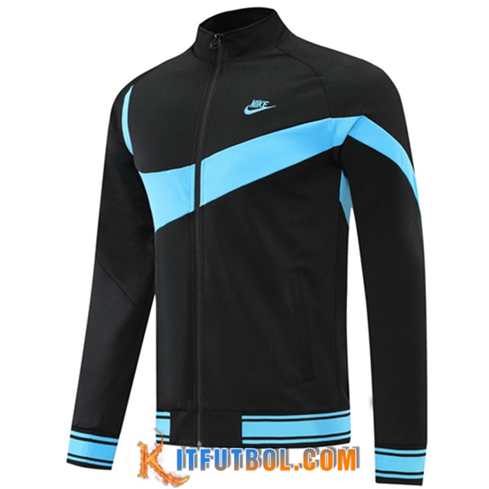 Chaquetas Futbol Nike Negro/Azul 2022/2023
