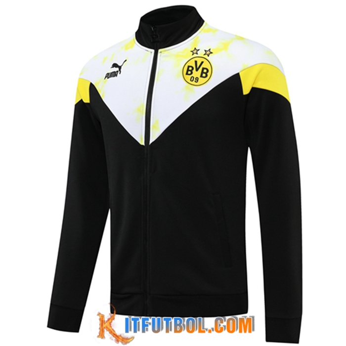 Chaquetas Futbol Dortmund BVB Negro/Blanco 2022/2023