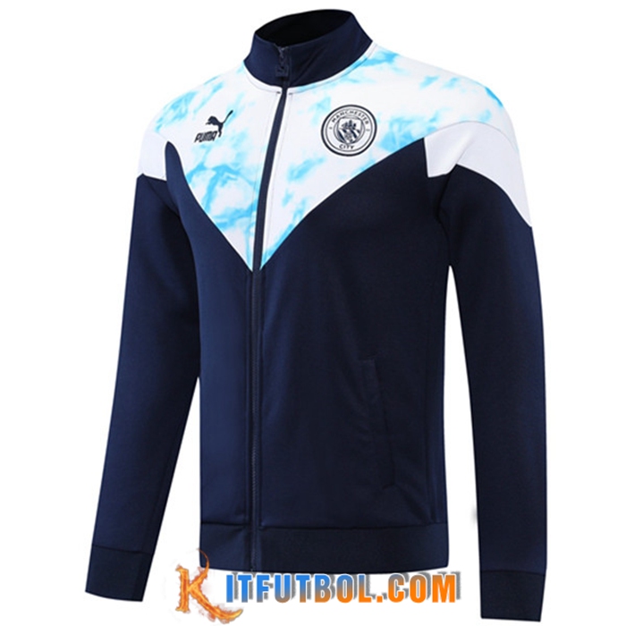 Chaquetas Futbol Manchester City Azul marino/Blanco 2022/2023