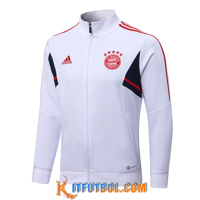 Chaquetas Futbol Bayern Munich Blanco 2022/2023