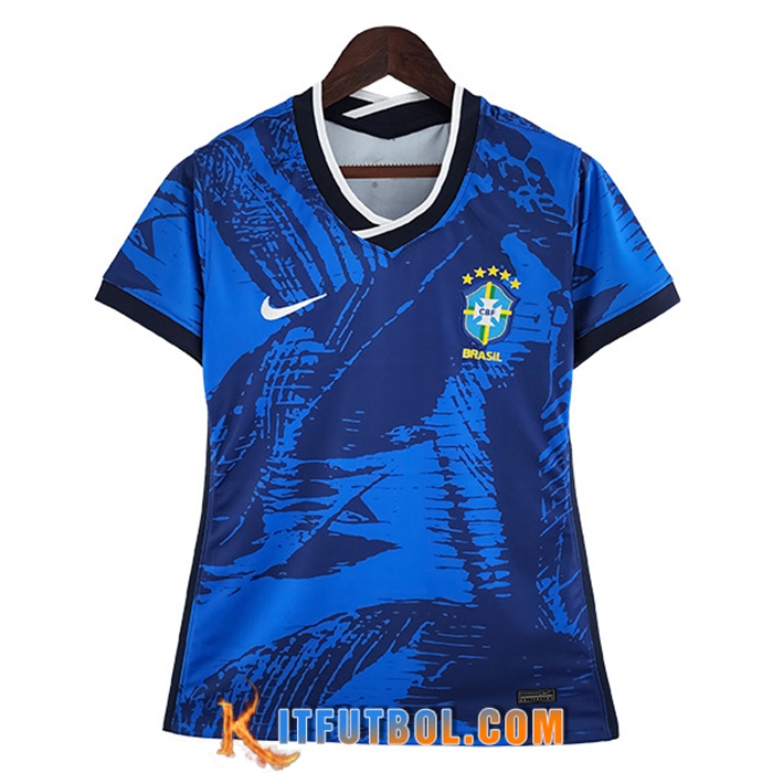 Camisetas De Futbol Brasil Mujer Classic Azul 2022/2023