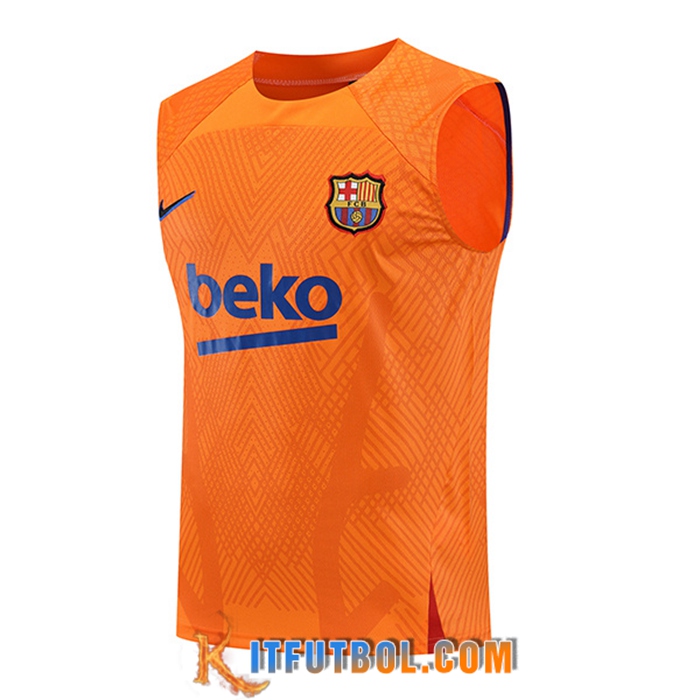 Chalecos De Futbol FC Barcelona Naranja 2022/2023