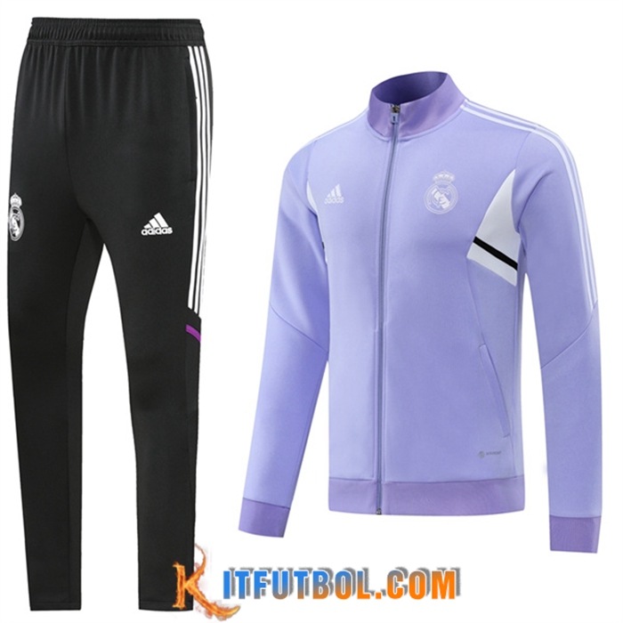 Chandal Equipos De Futbol - Chaqueta Real Madrid Violeta 2022/2023