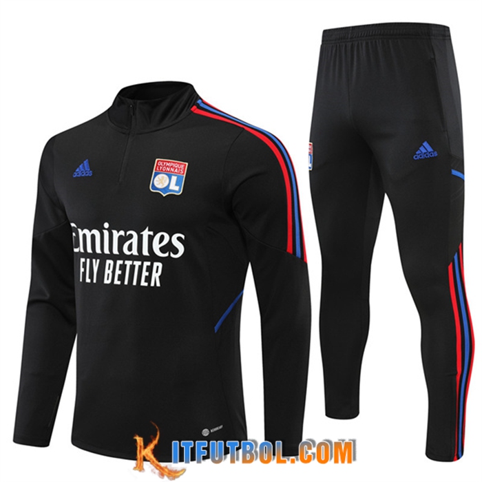 Chandal Equipos De Futbol Lyon Negro 2022/2023