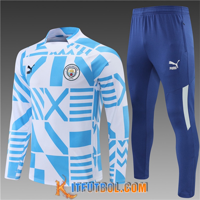 Chandal Equipos De Futbol Manchester City Ninos Azul/Blanco 2022/2023